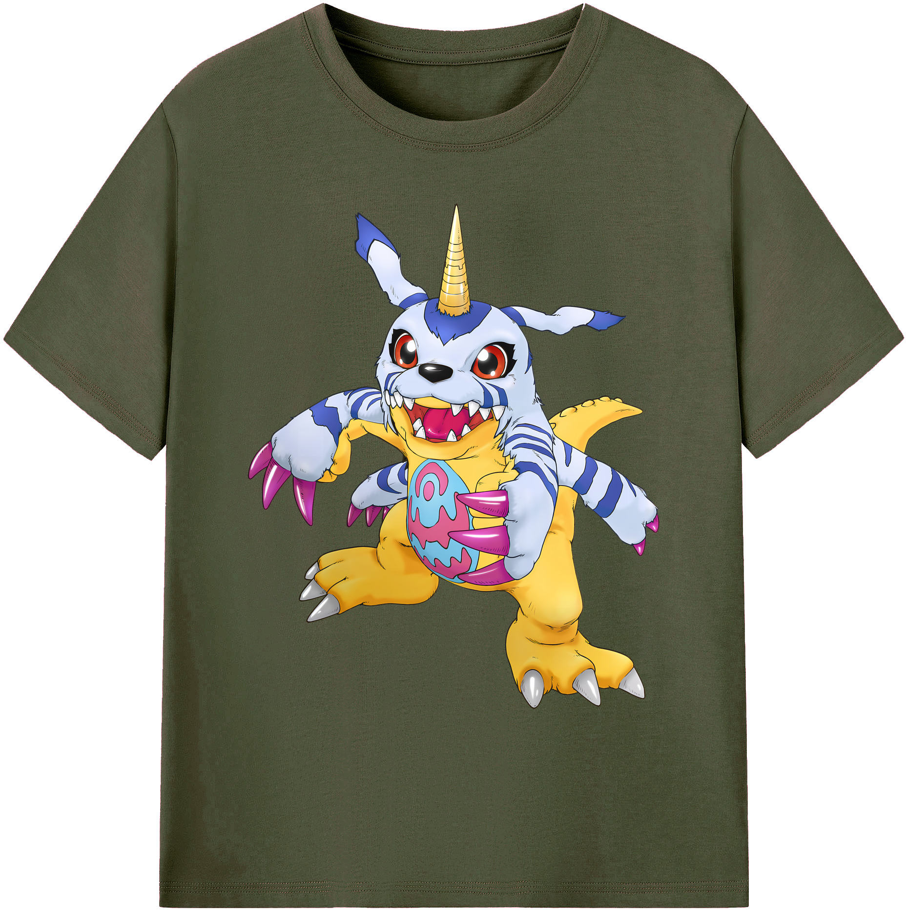（画像用） Digimon デジタルモンスター/デジモン 綿100％ メンズ半袖Tシャツ｜肌触りやわらか＆通気性